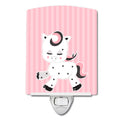 Horse Doll Ceramic Night Light Compact, UL-Certified, Ideal for Bedroom, Bathroom, Nursery, Hallway, Kitchen, 6x4x3, Multicolor