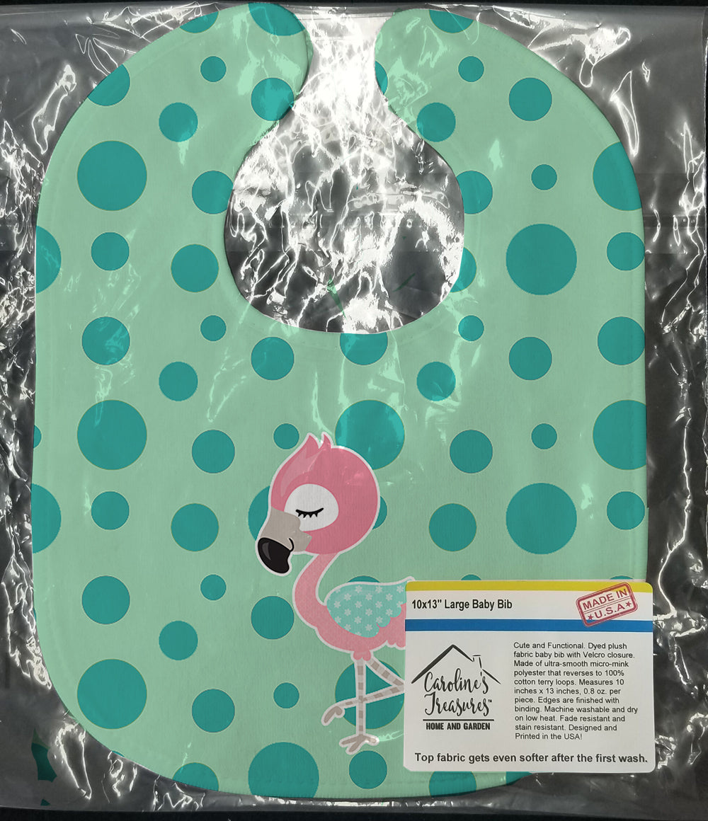 Flamingo Baby Bib Easy-Clean Baby Bib Baby Feeding Accessory Baby Mealtime Essential, 10 x 13, Multicolor