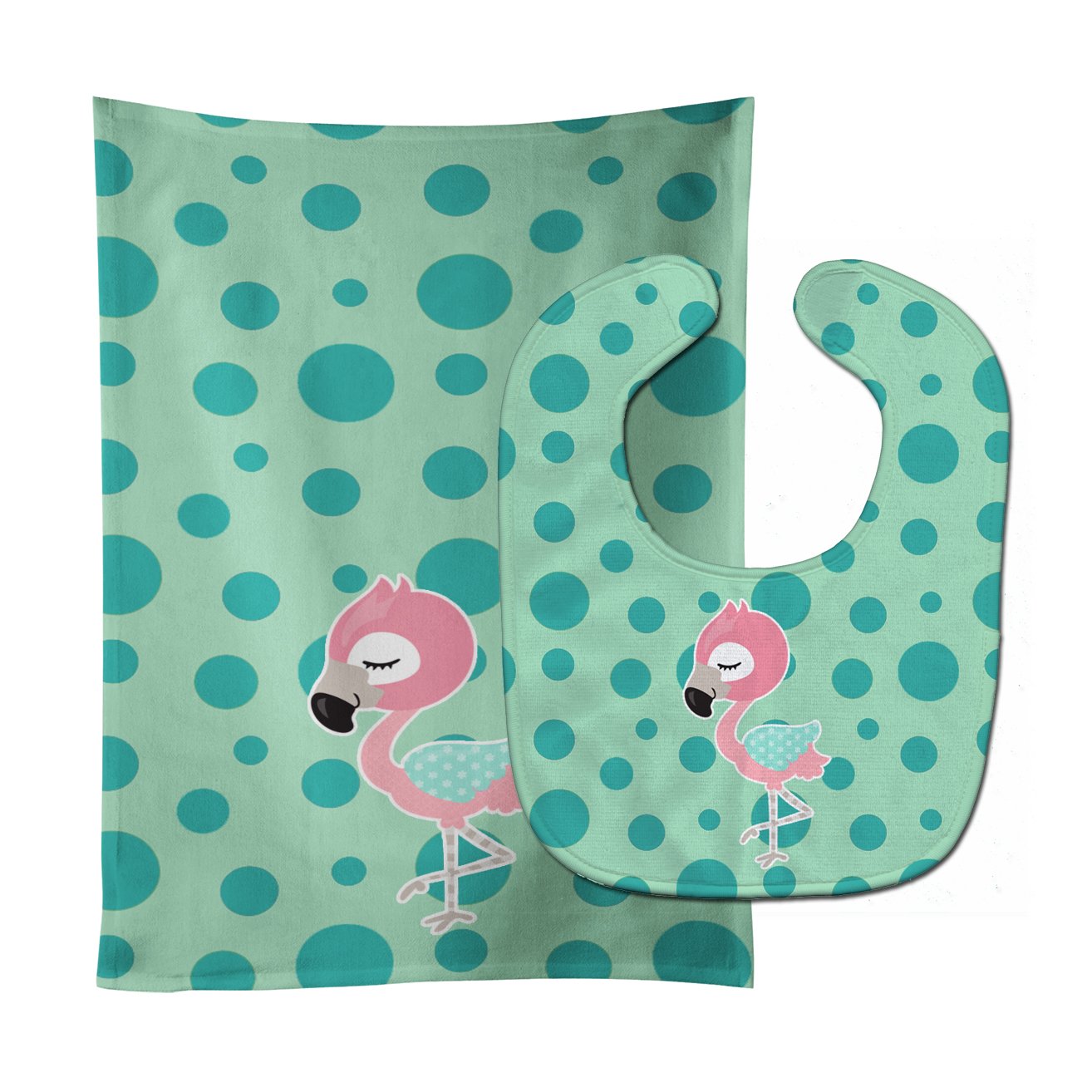 Flamingo Baby Bib & Burp Cloth Easy-Clean Baby Bib Baby Feeding Accessory Baby Mealtime Essential
