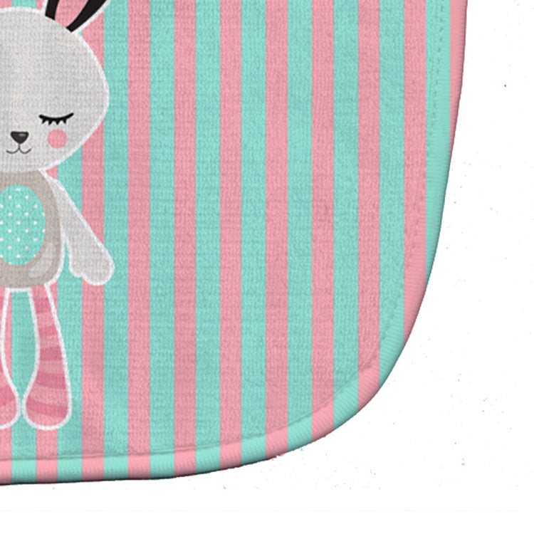 Bunny Rabbit Baby Bib Easy-Clean Baby Bib Baby Feeding Accessory Baby Mealtime Essential, 10 x 13, Multicolor