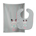 Bunny Rabbit Baby Bib & Burp Cloth Easy-Clean Baby Bib Baby Feeding Accessory Baby Mealtime Essential