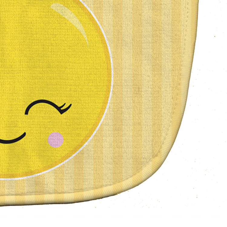 Winky Face Baby Bib Easy-Clean Baby Bib Baby Feeding Accessory Baby Mealtime Essential, 10 x 13, Multicolor