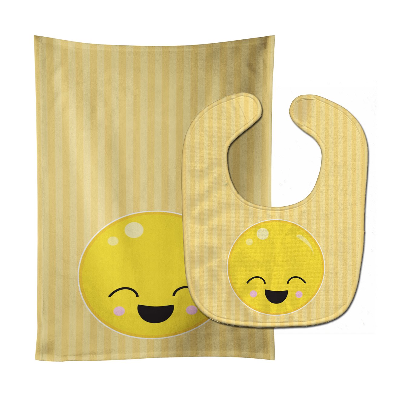 Laughy Face Baby Bib & Burp Cloth Easy-Clean Baby Bib Baby Feeding Accessory Baby Mealtime Essential