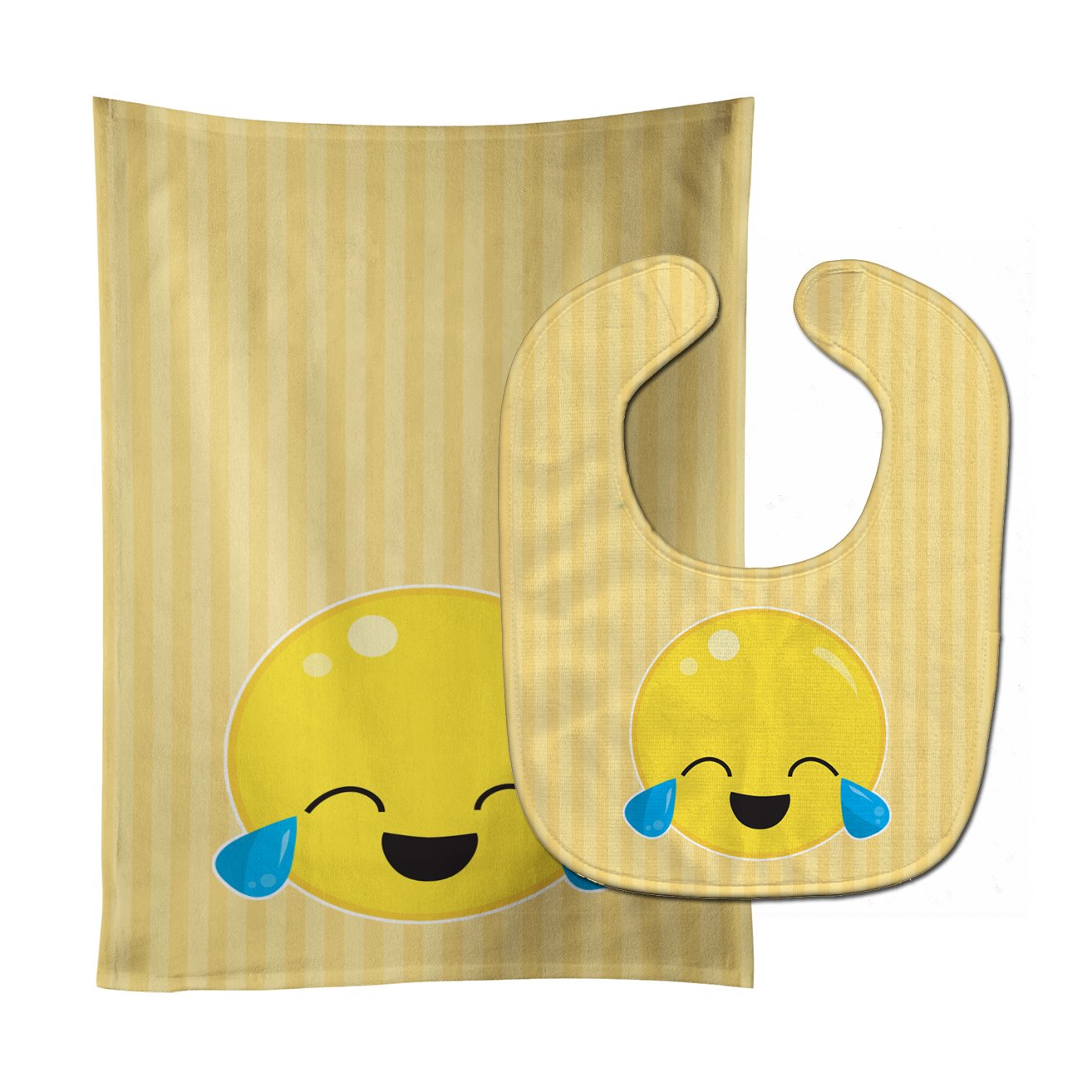 Crying Face #1 Baby Bib & Burp Cloth Easy-Clean Baby Bib Baby Feeding Accessory Baby Mealtime Essential
