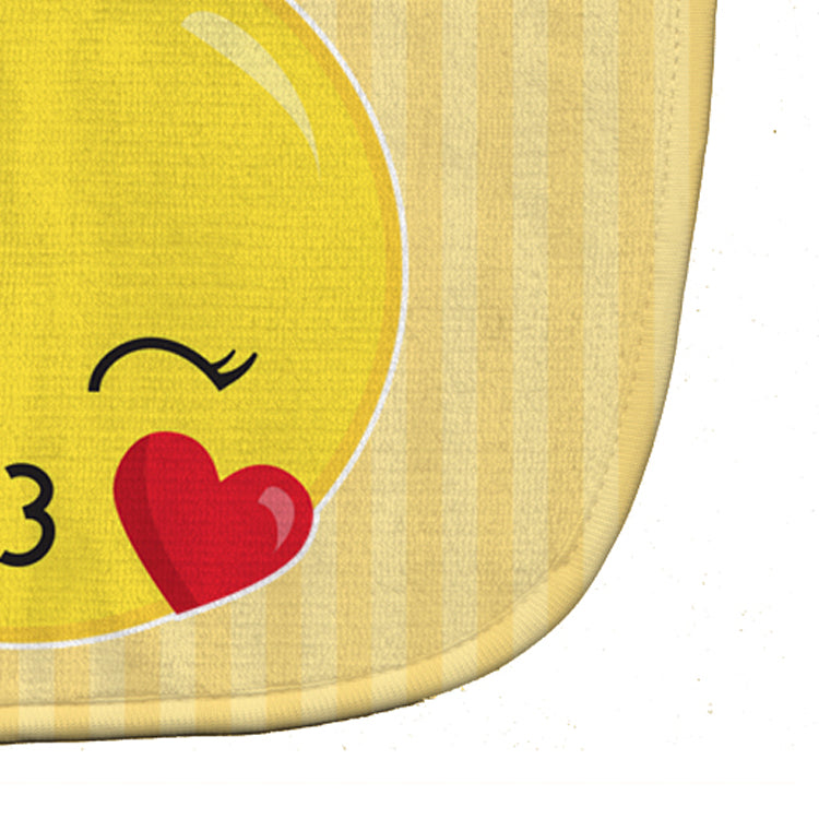Kissy Face Baby Bib Easy-Clean Baby Bib Baby Feeding Accessory Baby Mealtime Essential, 10 x 13, Multicolor