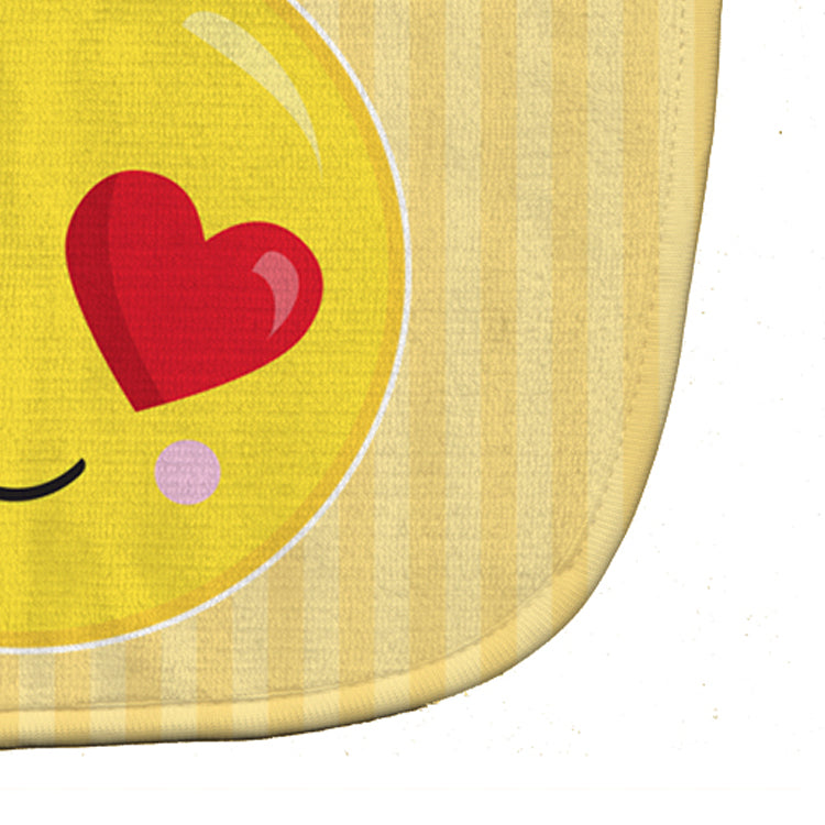 Lovey Face Baby Bib Easy-Clean Baby Bib Baby Feeding Accessory Baby Mealtime Essential, 10 x 13, Multicolor