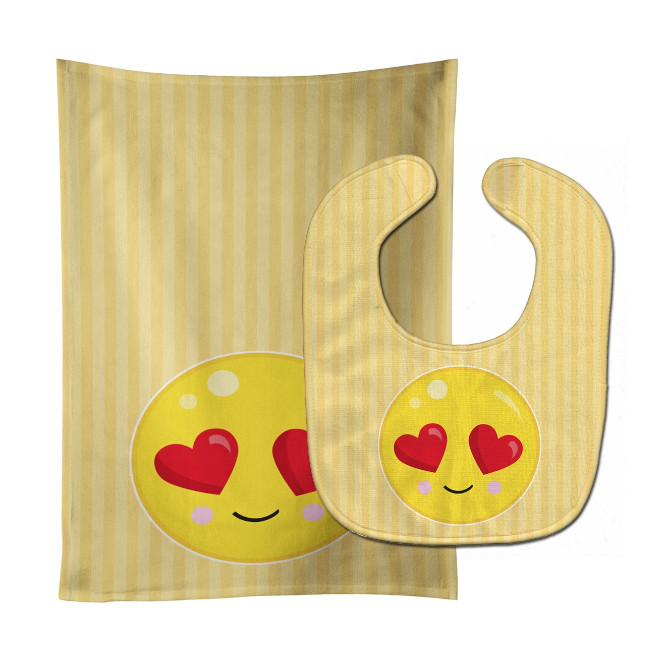 Lovey Face Baby Bib & Burp Cloth Easy-Clean Baby Bib Baby Feeding Accessory Baby Mealtime Essential