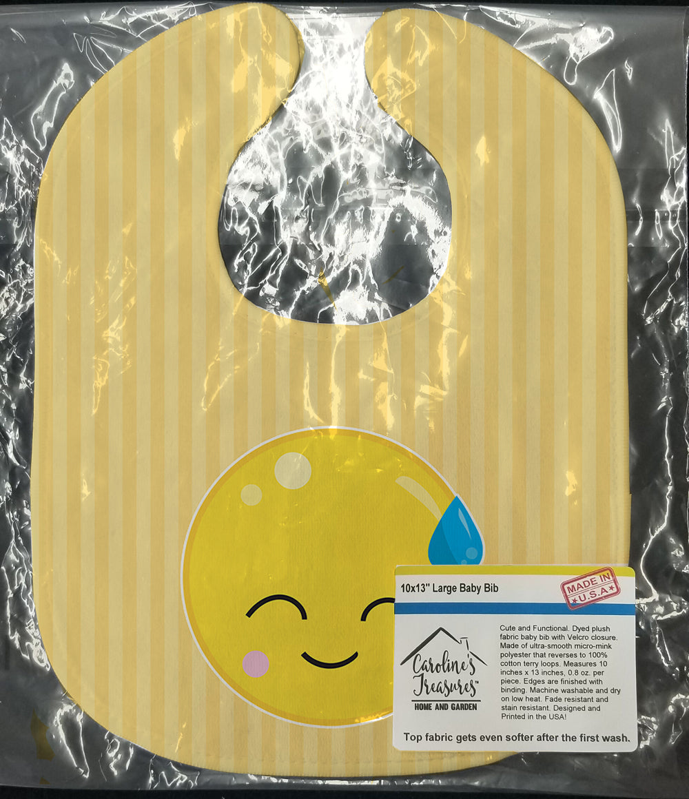 Sweating Face Baby Bib Easy-Clean Baby Bib Baby Feeding Accessory Baby Mealtime Essential, 10 x 13, Multicolor