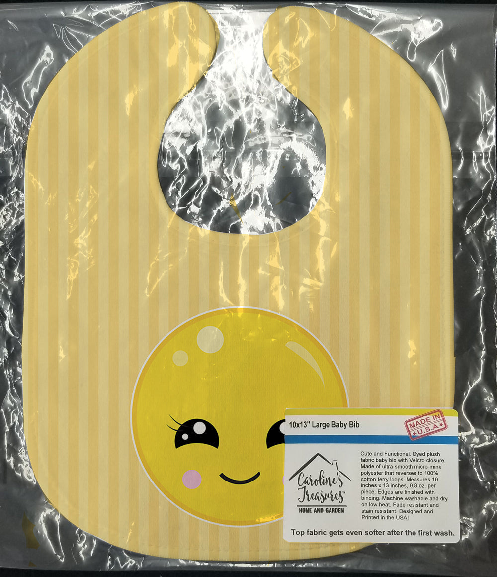 Sweet Face Baby Bib Easy-Clean Baby Bib Baby Feeding Accessory Baby Mealtime Essential, 10 x 13, Multicolor