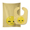 Sweet Face Baby Bib & Burp Cloth Easy-Clean Baby Bib Baby Feeding Accessory Baby Mealtime Essential
