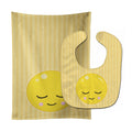 Bashful Face Baby Bib & Burp Cloth Easy-Clean Baby Bib Baby Feeding Accessory Baby Mealtime Essential