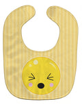 Eyes Closed Face Baby Bib Easy-Clean Baby Bib Baby Feeding Accessory Baby Mealtime Essential, 10 x 13, Multicolor