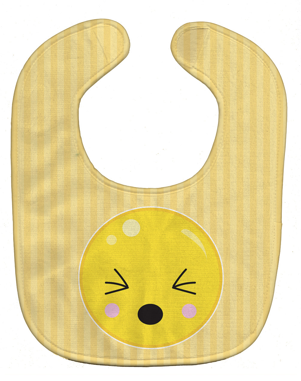 Eyes Closed Face Baby Bib Easy-Clean Baby Bib Baby Feeding Accessory Baby Mealtime Essential, 10 x 13, Multicolor