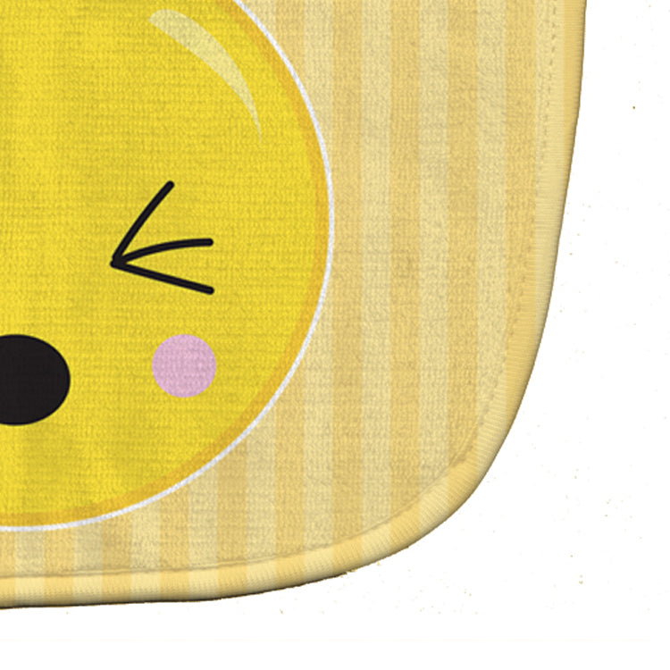 Eyes Closed Face Baby Bib Easy-Clean Baby Bib Baby Feeding Accessory Baby Mealtime Essential, 10 x 13, Multicolor
