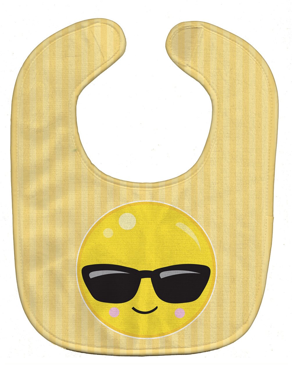 Cool Sunglass Face Baby Bib Easy-Clean Baby Bib Baby Feeding Accessory Baby Mealtime Essential, 10 x 13, Multicolor