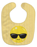 Cool Sunglass Face Baby Bib Easy-Clean Baby Bib Baby Feeding Accessory Baby Mealtime Essential, 10 x 13, Multicolor