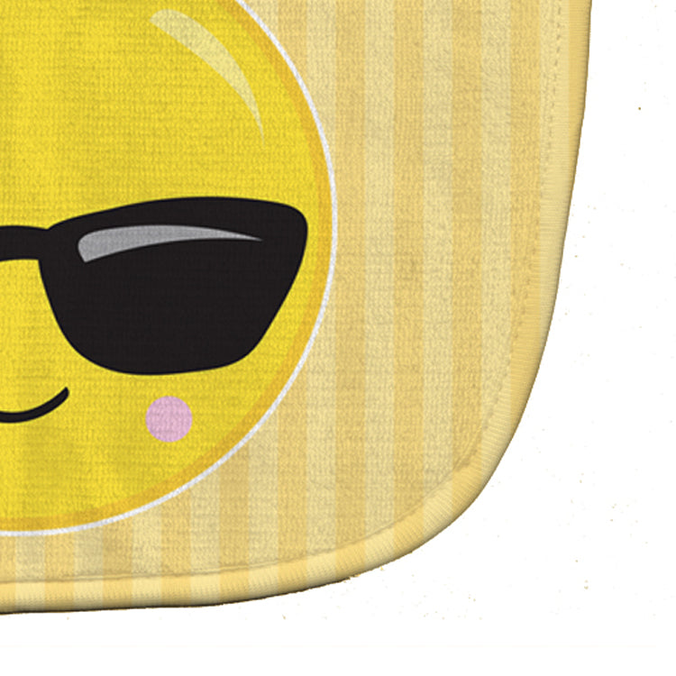 Cool Sunglass Face Baby Bib Easy-Clean Baby Bib Baby Feeding Accessory Baby Mealtime Essential, 10 x 13, Multicolor