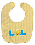 LOL Face Baby Bib Easy-Clean Baby Bib Baby Feeding Accessory Baby Mealtime Essential, 10 x 13, Multicolor