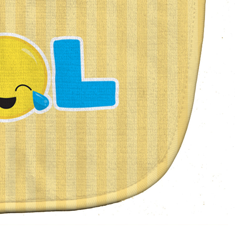 LOL Face Baby Bib Easy-Clean Baby Bib Baby Feeding Accessory Baby Mealtime Essential, 10 x 13, Multicolor