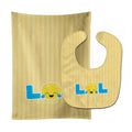 LOL Face Baby Bib & Burp Cloth Easy-Clean Baby Bib Baby Feeding Accessory Baby Mealtime Essential