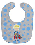 Blonde Boy Knight Baby Bib Easy-Clean Baby Bib Baby Feeding Accessory Baby Mealtime Essential, 10 x 13, Multicolor