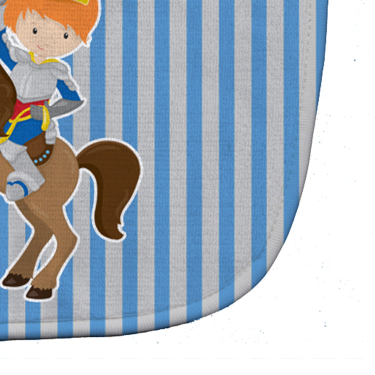 Ginger Boy Knight on Horse Baby Bib Easy-Clean Baby Bib Baby Feeding Accessory Baby Mealtime Essential, 10 x 13, Multicolor