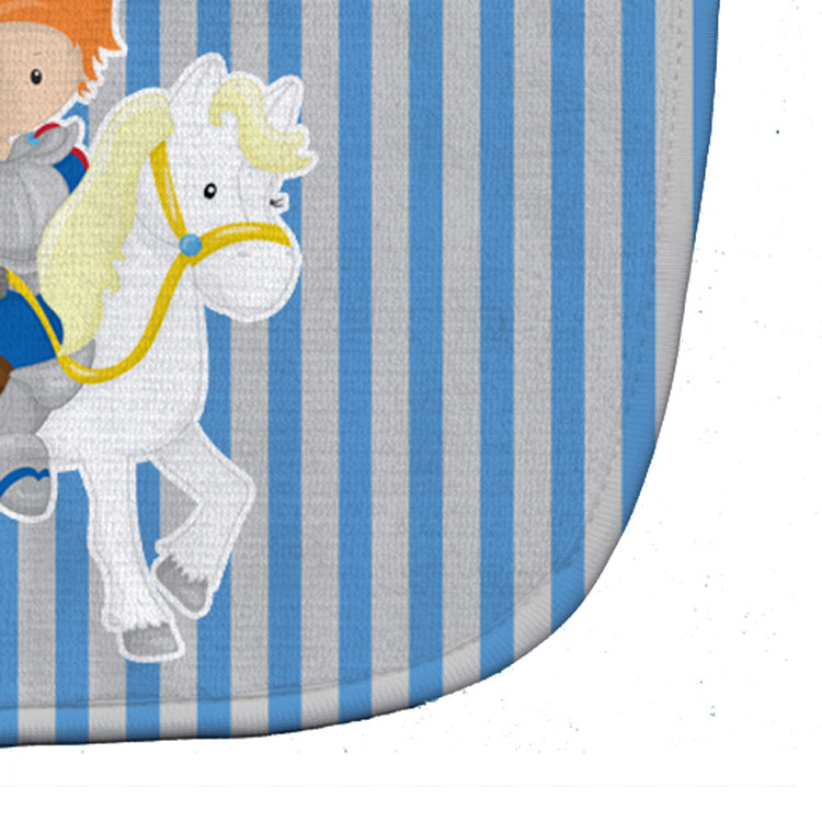 Ginger Boy Prince on Horse #2 Baby Bib Easy-Clean Baby Bib Baby Feeding Accessory Baby Mealtime Essential, 10 x 13, Multicolor