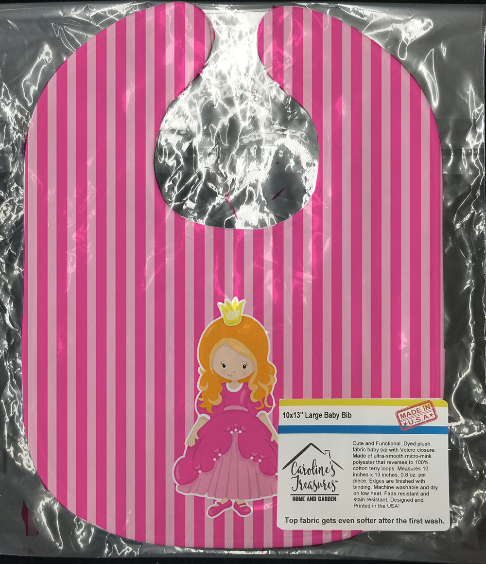 Ginger Girl Princess Faith Baby Bib Easy-Clean Baby Bib Baby Feeding Accessory Baby Mealtime Essential, 10 x 13, Multicolor