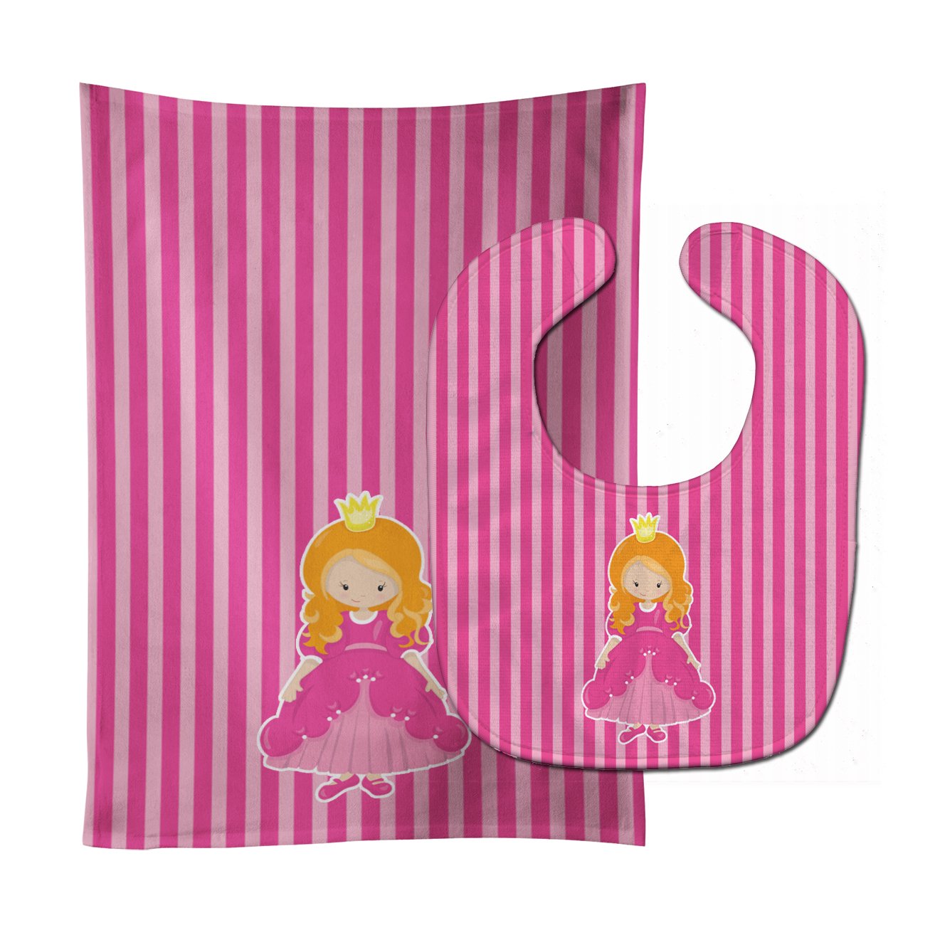 Ginger Girl Princess Faith Baby Bib & Burp Cloth Easy-Clean Baby Bib Baby Feeding Accessory Baby Mealtime Essential