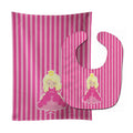 Blonde Girl Princess Belinda Baby Bib & Burp Cloth Easy-Clean Baby Bib Baby Feeding Accessory Baby Mealtime Essential