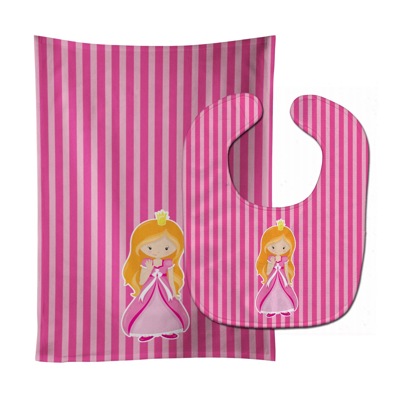 Ginger Girl Princess Baby Bib & Burp Cloth Easy-Clean Baby Bib Baby Feeding Accessory Baby Mealtime Essential