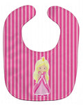 Blonde Girl Princess Wendy Baby Bib Easy-Clean Baby Bib Baby Feeding Accessory Baby Mealtime Essential, 10 x 13, Multicolor