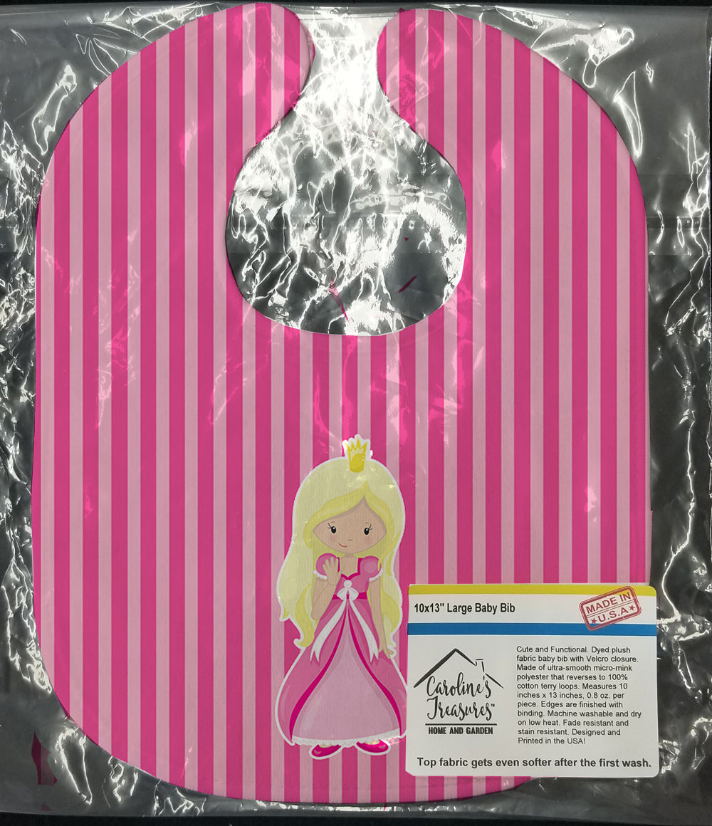 Blonde Girl Princess Wendy Baby Bib Easy-Clean Baby Bib Baby Feeding Accessory Baby Mealtime Essential, 10 x 13, Multicolor