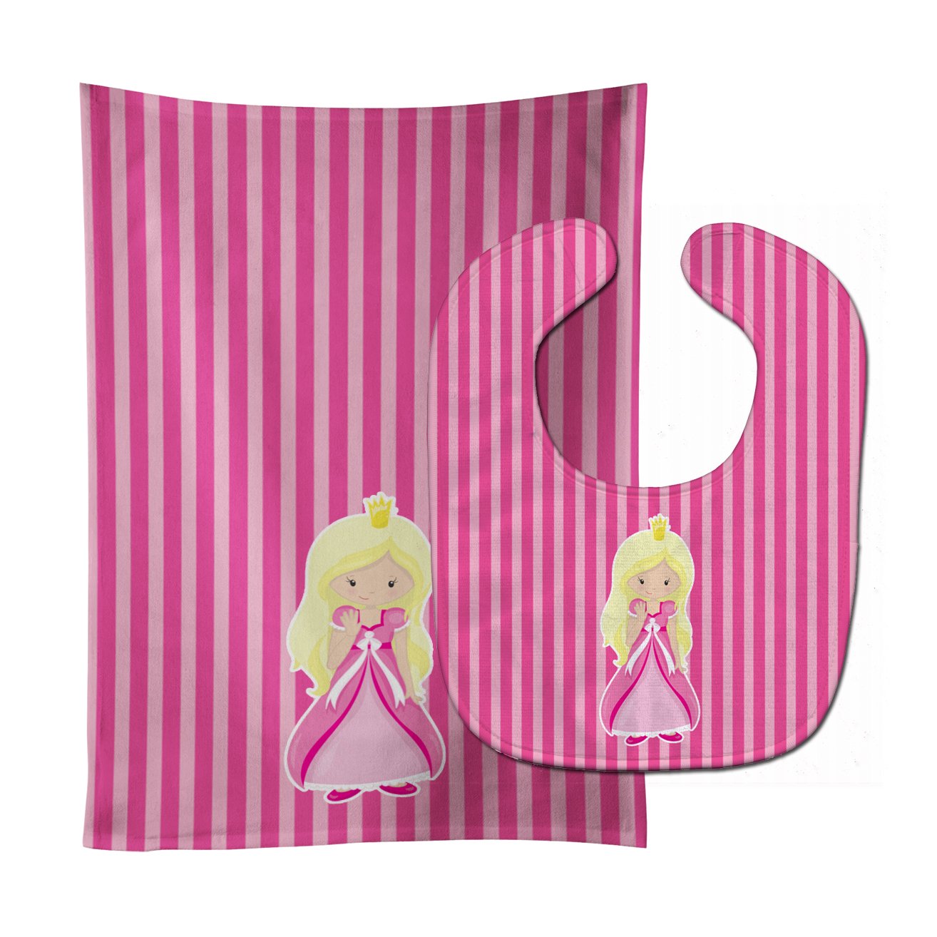 Blonde Girl Princess Wendy Baby Bib & Burp Cloth Easy-Clean Baby Bib Baby Feeding Accessory Baby Mealtime Essential