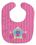 Princess Carriage Baby Bib Easy-Clean Baby Bib Baby Feeding Accessory Baby Mealtime Essential, 10 x 13, Multicolor