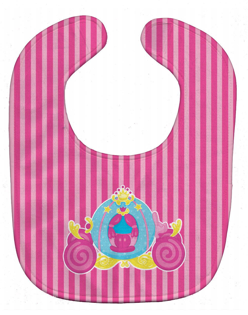 Princess Carriage Baby Bib Easy-Clean Baby Bib Baby Feeding Accessory Baby Mealtime Essential, 10 x 13, Multicolor