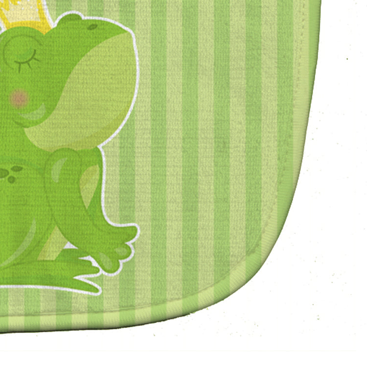 Prince Frog Baby Bib Easy-Clean Baby Bib Baby Feeding Accessory Baby Mealtime Essential, 10 x 13, Multicolor