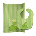 Prince Frog Baby Bib & Burp Cloth Easy-Clean Baby Bib Baby Feeding Accessory Baby Mealtime Essential