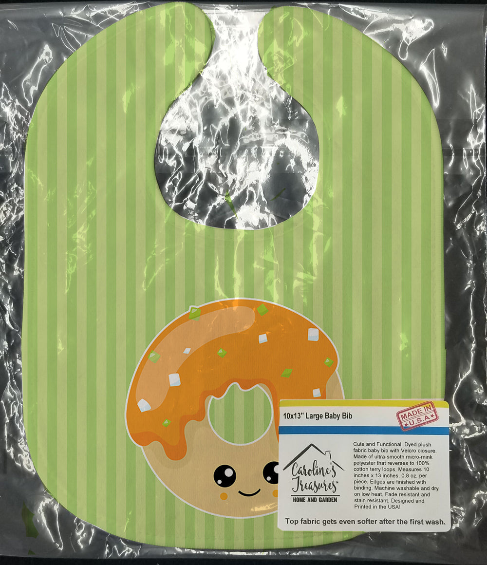 Fall Doghnut Baby Bib Easy-Clean Baby Bib Baby Feeding Accessory Baby Mealtime Essential, 10 x 13, Multicolor