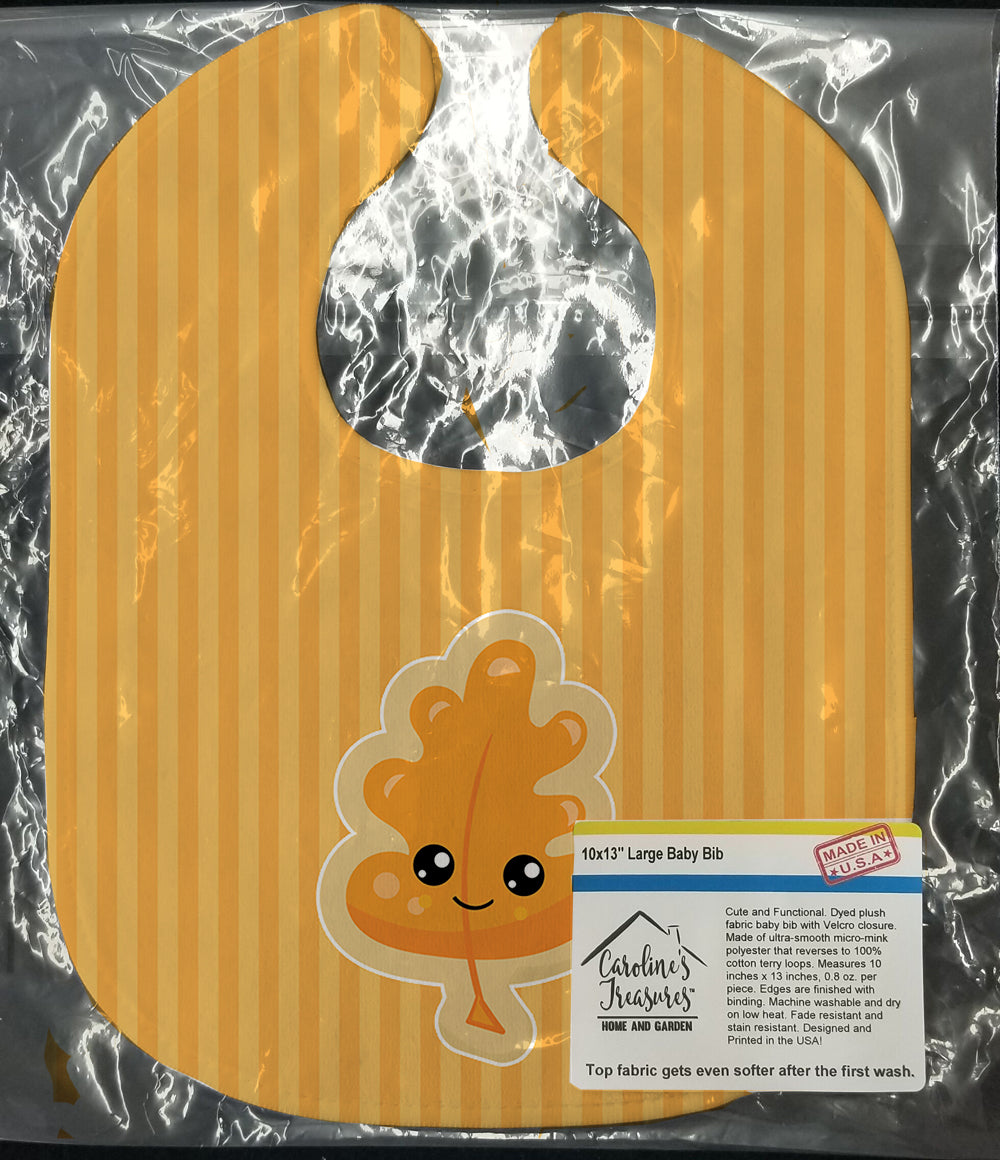 Fall Leaf Baby Bib Easy-Clean Baby Bib Baby Feeding Accessory Baby Mealtime Essential, 10 x 13, Multicolor
