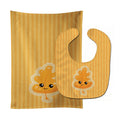 Fall Leaf Baby Bib & Burp Cloth Easy-Clean Baby Bib Baby Feeding Accessory Baby Mealtime Essential