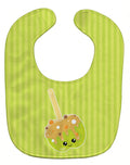 Fall Carmel Apple Baby Bib Easy-Clean Baby Bib Baby Feeding Accessory Baby Mealtime Essential, 10 x 13, Multicolor