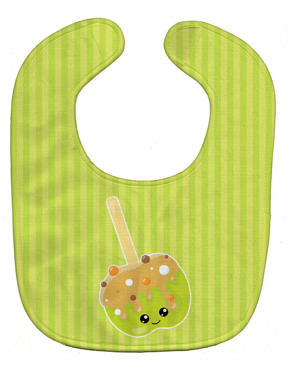 Fall Carmel Apple Baby Bib Easy-Clean Baby Bib Baby Feeding Accessory Baby Mealtime Essential, 10 x 13, Multicolor