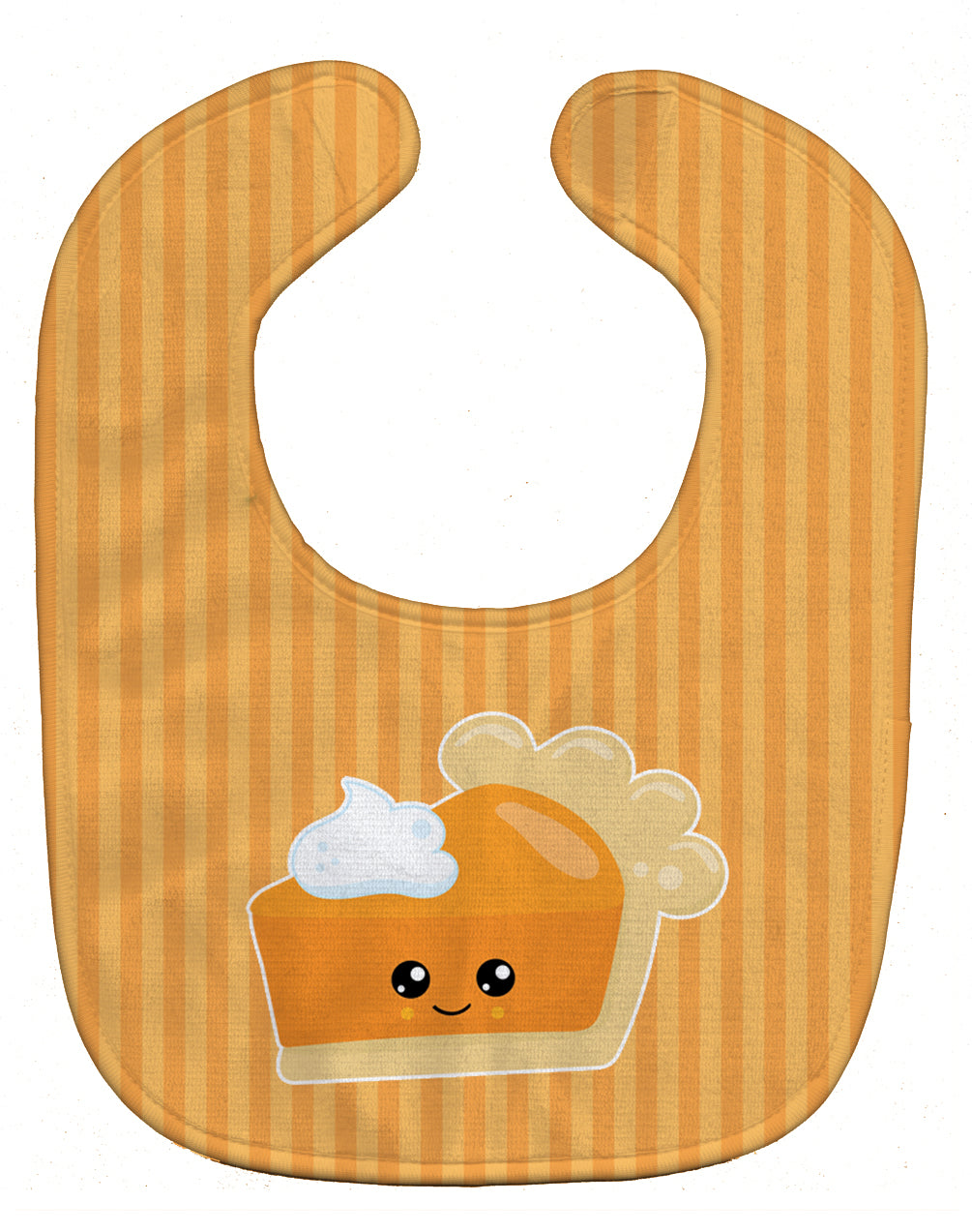 Fall Pumpkin Pie Baby Bib Easy-Clean Baby Bib Baby Feeding Accessory Baby Mealtime Essential, 10 x 13, Multicolor