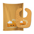 Fall Pumpkin Pie Baby Bib & Burp Cloth Easy-Clean Baby Bib Baby Feeding Accessory Baby Mealtime Essential
