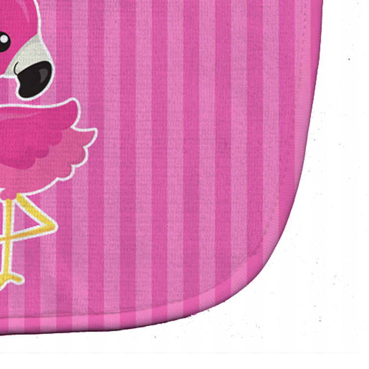 Flamingo #1 Baby Bib Easy-Clean Baby Bib Baby Feeding Accessory Baby Mealtime Essential, 10 x 13, Multicolor