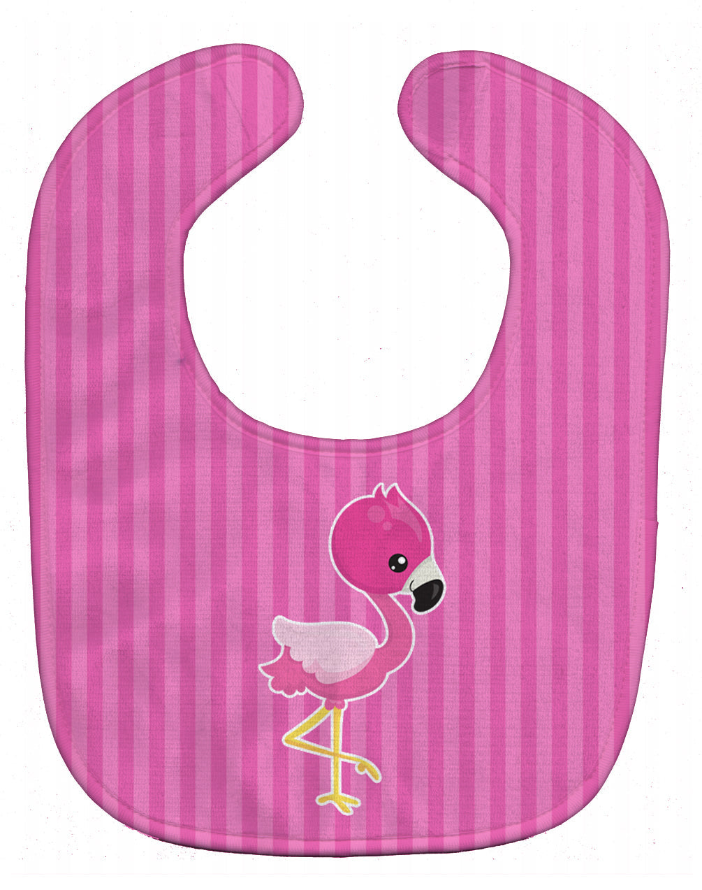 Flamingo #2 Baby Bib Easy-Clean Baby Bib Baby Feeding Accessory Baby Mealtime Essential, 10 x 13, Multicolor