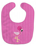 Flamingo #2 Baby Bib Easy-Clean Baby Bib Baby Feeding Accessory Baby Mealtime Essential, 10 x 13, Multicolor