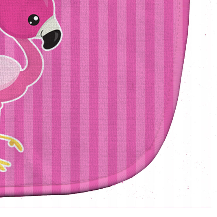 Flamingo #2 Baby Bib Easy-Clean Baby Bib Baby Feeding Accessory Baby Mealtime Essential, 10 x 13, Multicolor