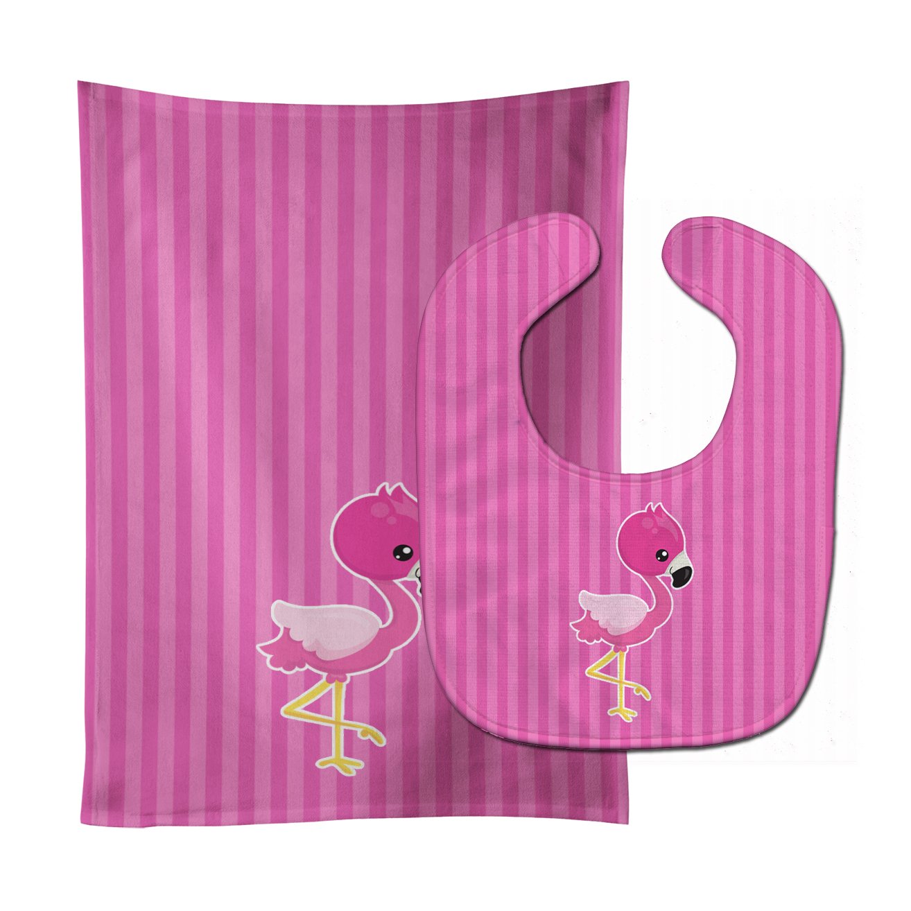 Flamingo #2 Baby Bib & Burp Cloth Easy-Clean Baby Bib Baby Feeding Accessory Baby Mealtime Essential